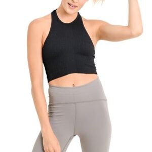 Mono B Seamless Racerback Crop Tank AT2245